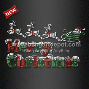 Christmas Rhinestone Transfers for Cloth Decoration